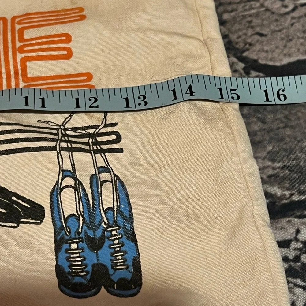 Vintage Dance Canvas Tote Bag‎ with Orange Handles By June Sobel